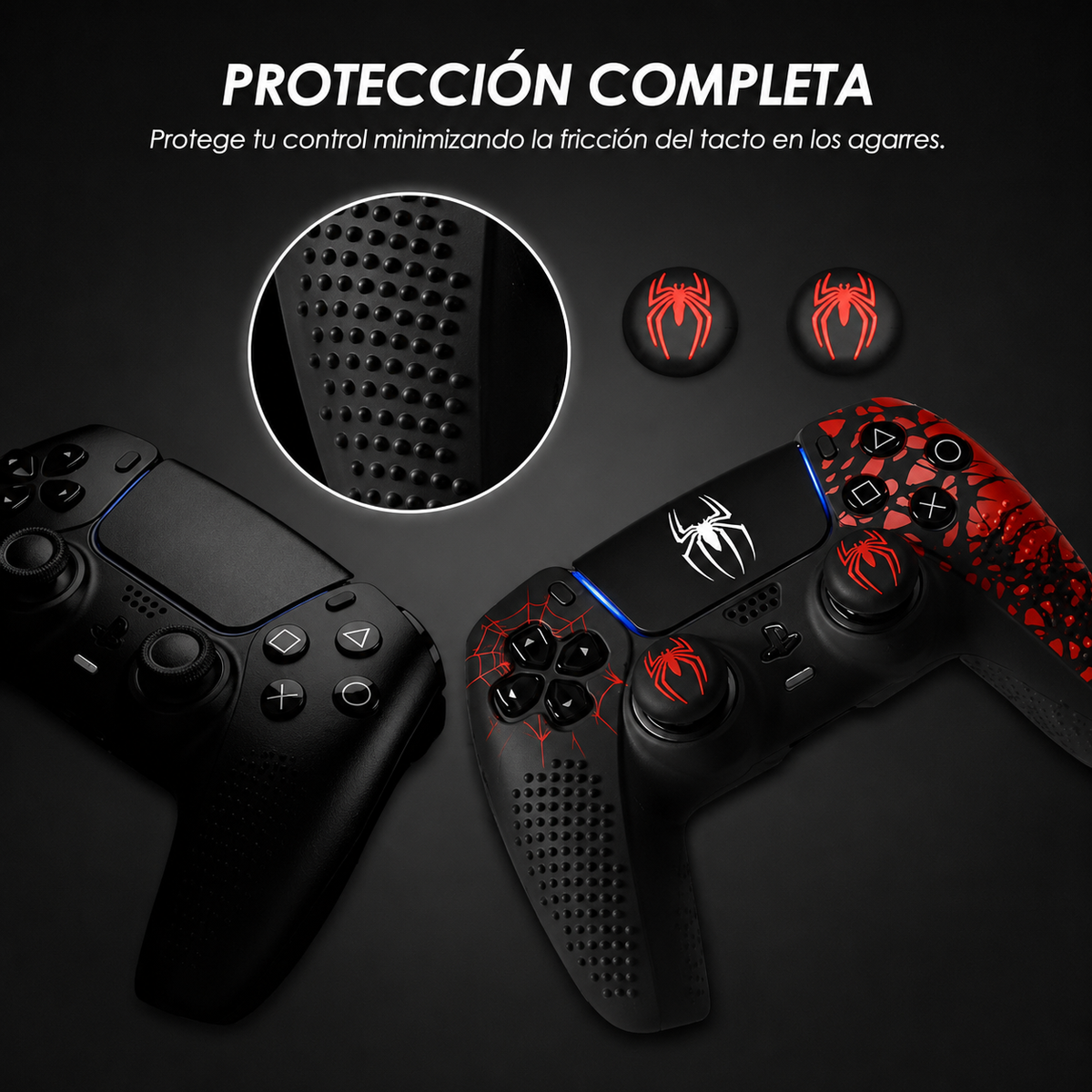 Funda protectora­­­ㅤde silicona antideslizanteㅤㅤPS5 3 en 1