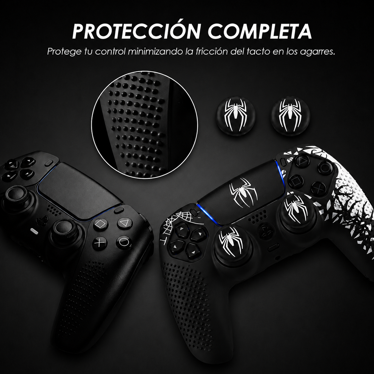 Funda protectora­­­ㅤde silicona antideslizanteㅤㅤPS5 3 en 1
