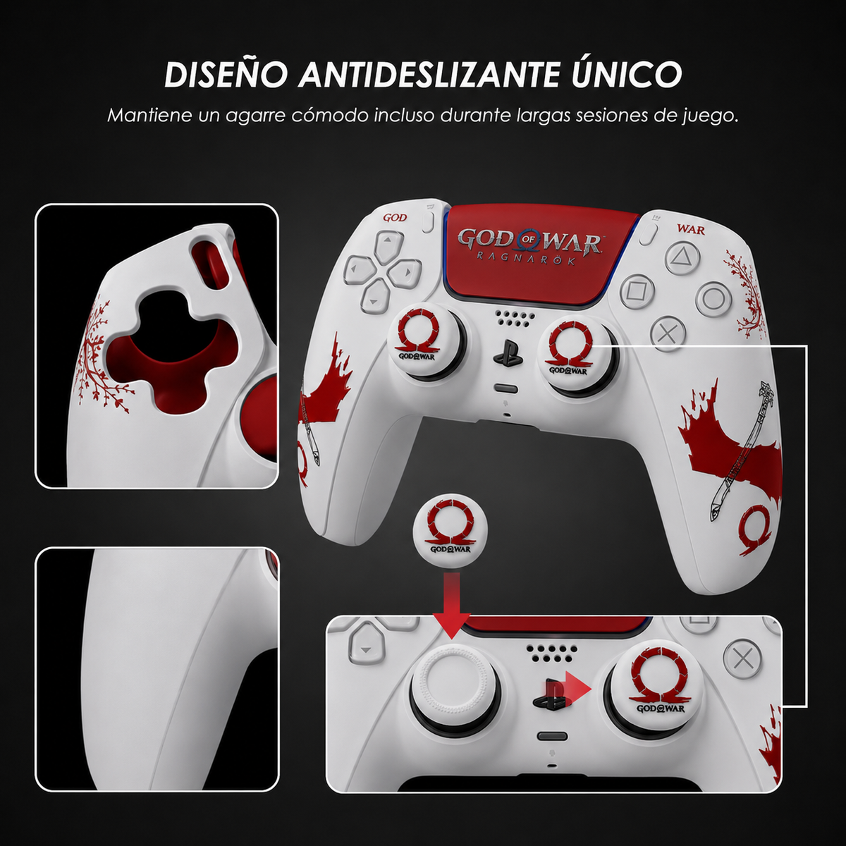 Funda protectora­­­ㅤde silicona antideslizanteㅤㅤPS5 3 en 1