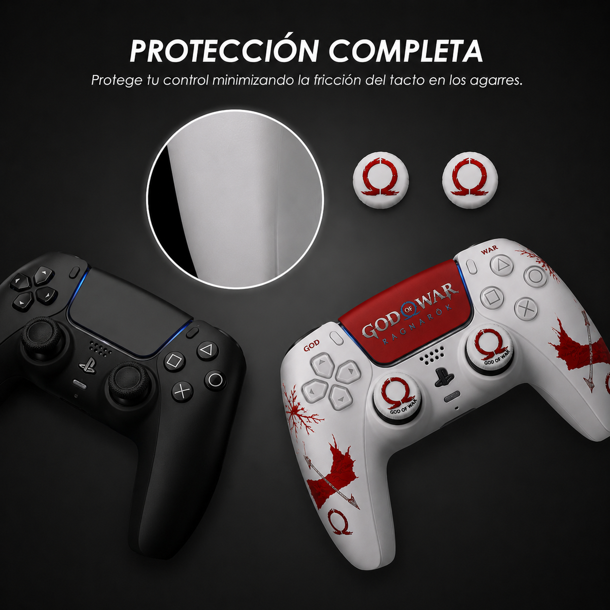 Funda protectora­­­ㅤde silicona antideslizanteㅤㅤPS5 3 en 1