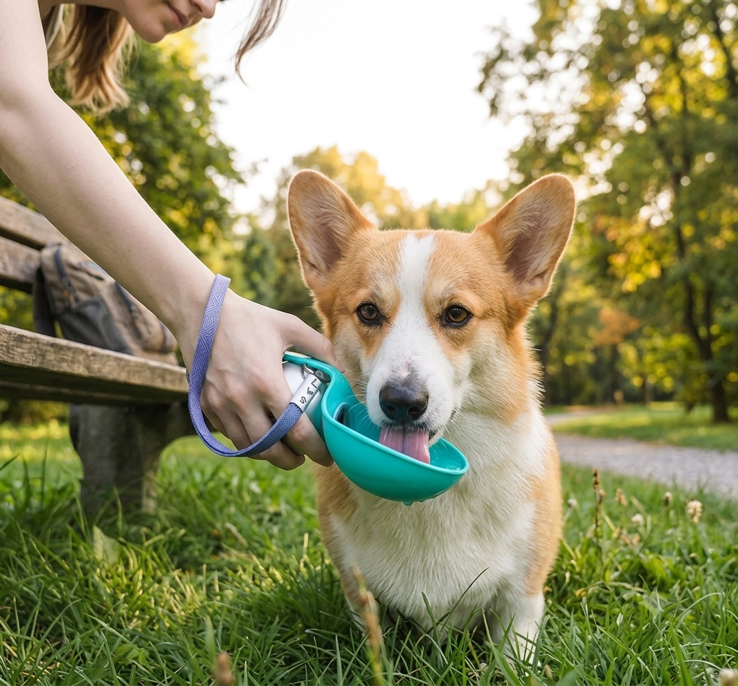 Botella Portátil para agua de perro